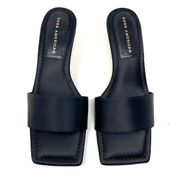 Good American Black Flats with Gold Accents - Picture 3 of 5